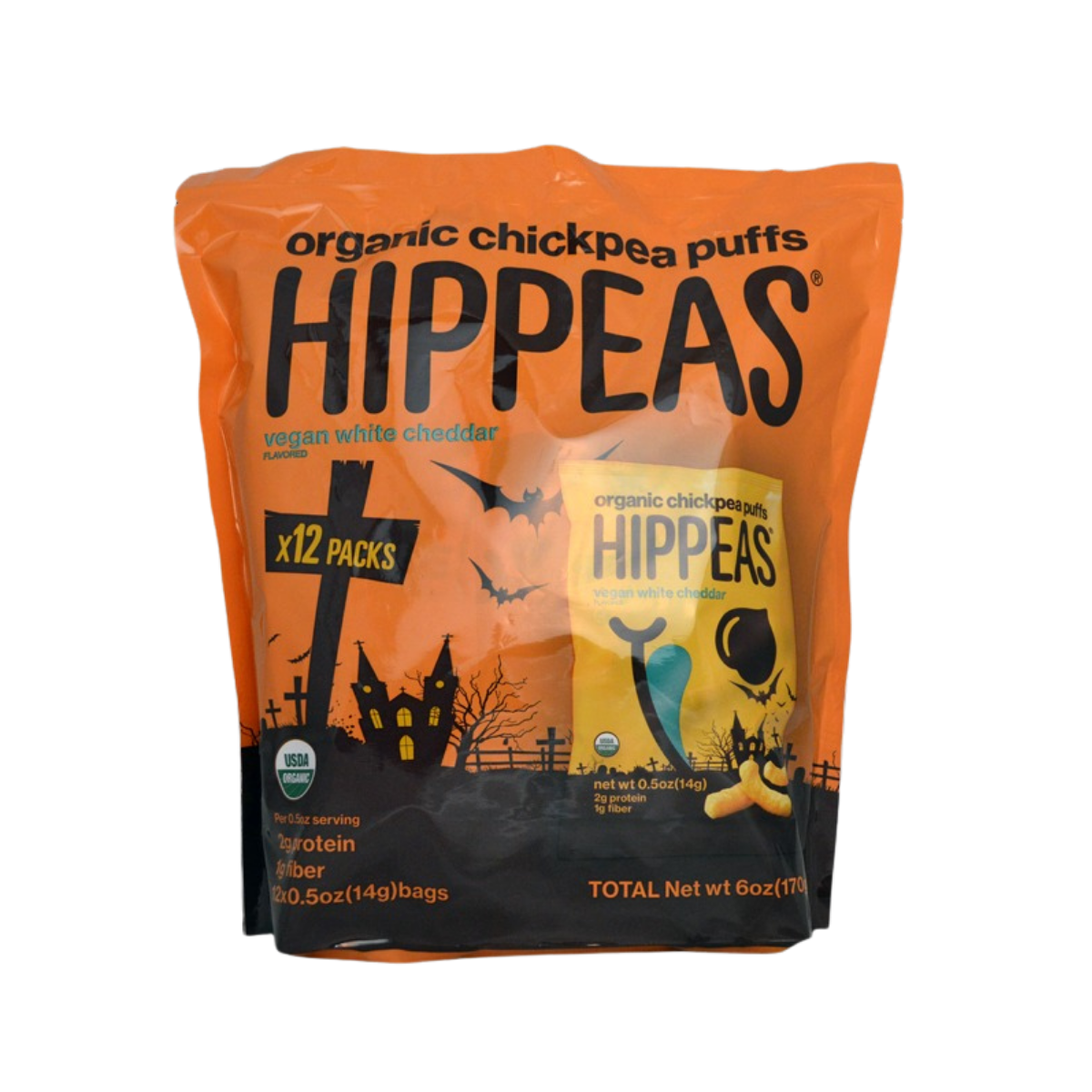 Hippeas Vegan White Cheddar Chickpea Puffs12 Packs