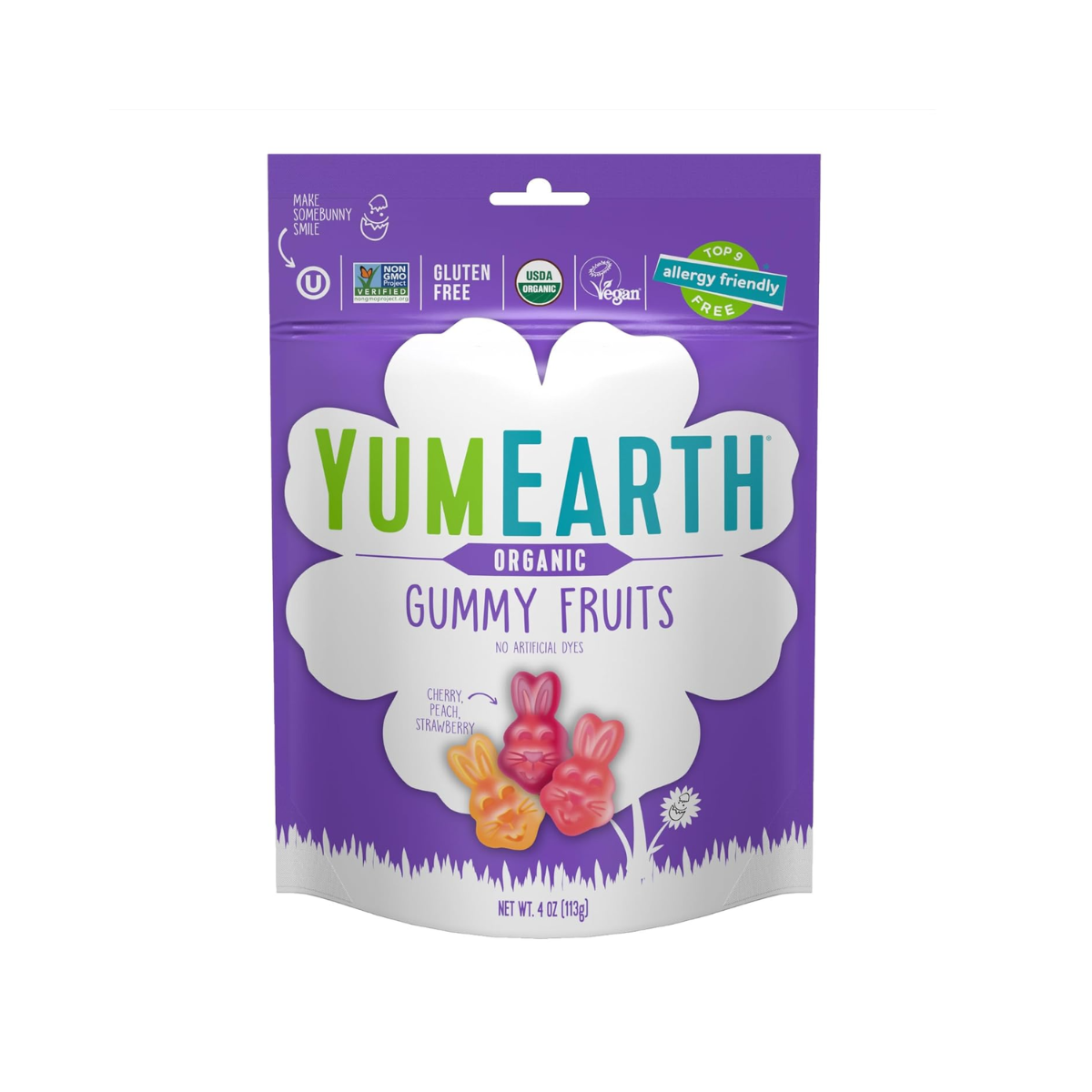 YumEarth Easter Bunny Gummy Fruits 4oz
