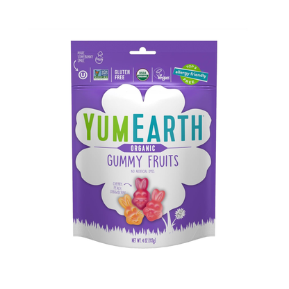 YumEarth Easter Bunny Gummy Fruits 4oz