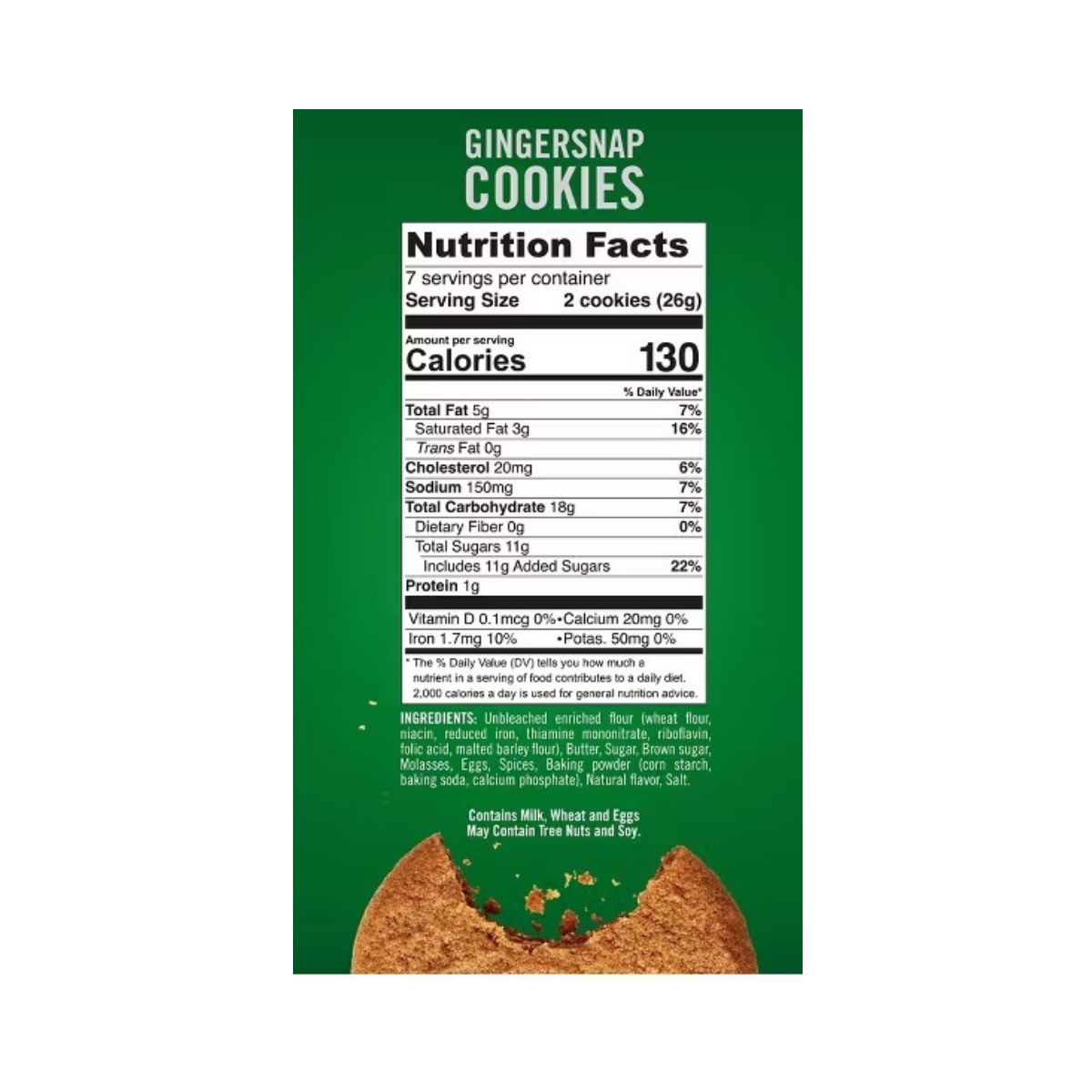 Tate's Gingersnap Cookies 6.5oz