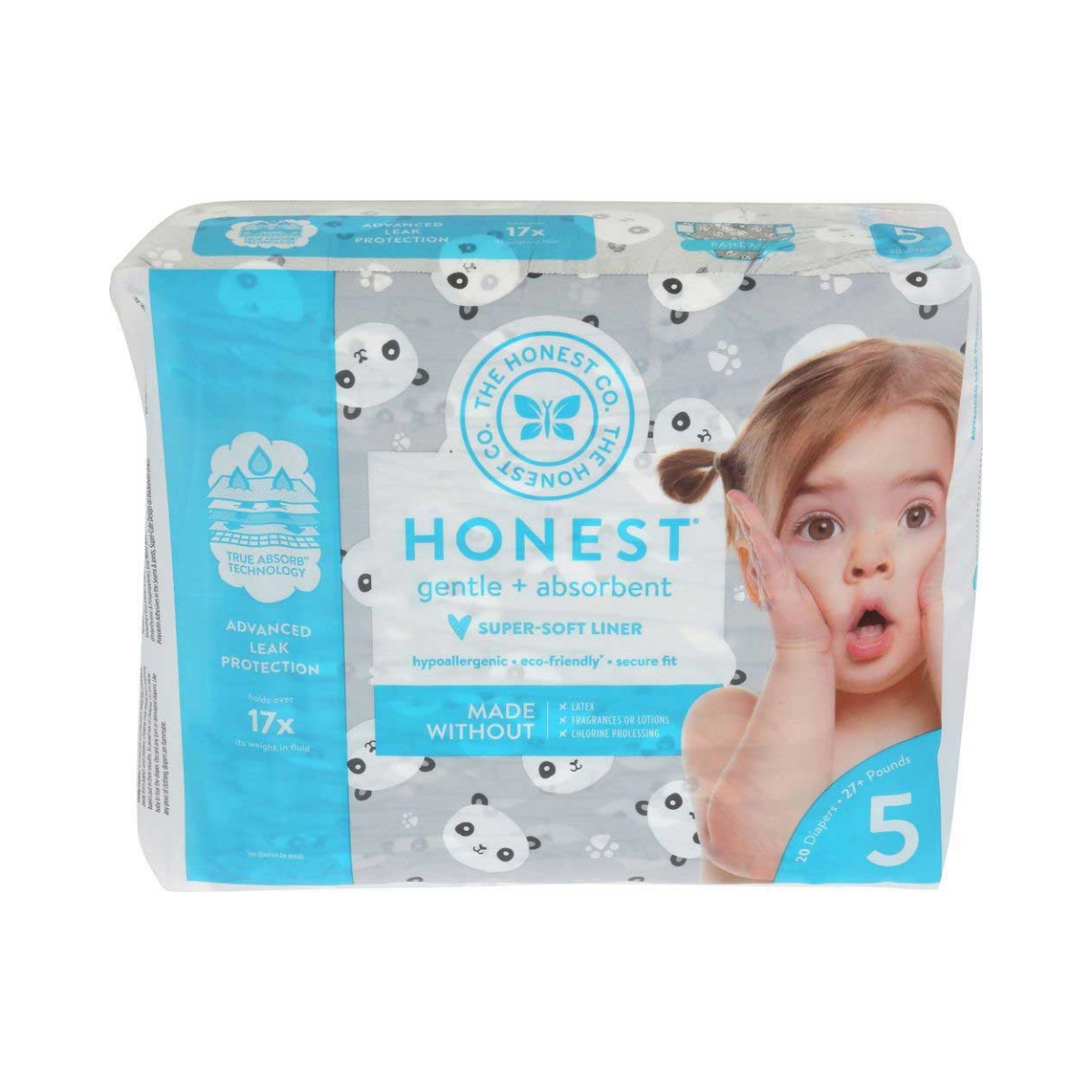 The Honest Company Diapers Pandas Size 5  20c