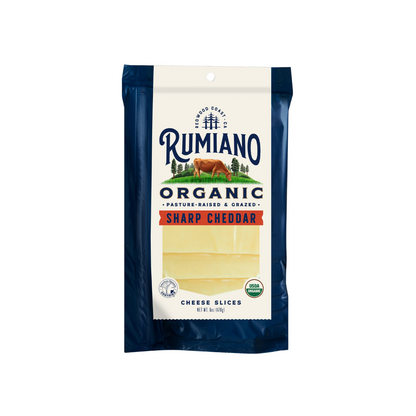 Rumiano Organic Cheese Sliced Sharp Cheddar 6oz