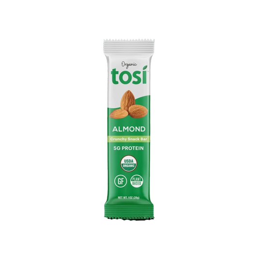 Tosi Almond Crunchy Snack Bar 1oz