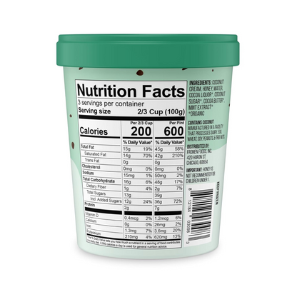Fronen Ice Cococream Mint Chip with Honey 16oz