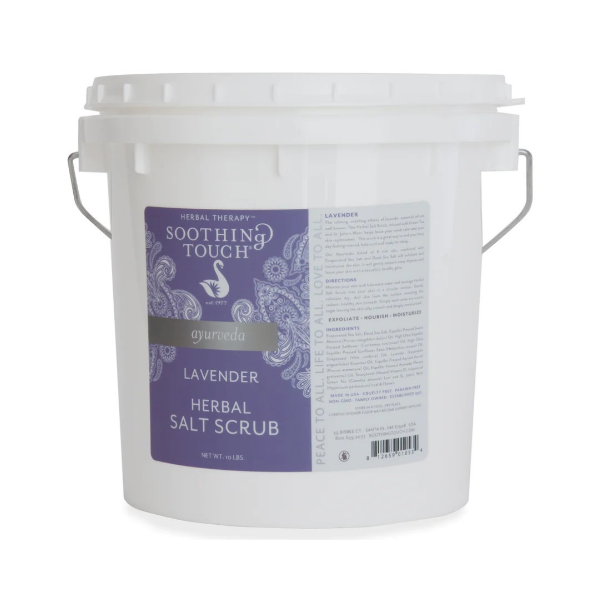 Soothing Touch Herbal Salt Scrub Lavender 10lbs
