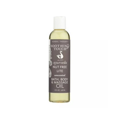 Soothing Touch Nut Free Unscented Bath Body and Massage Oil 8fl oz