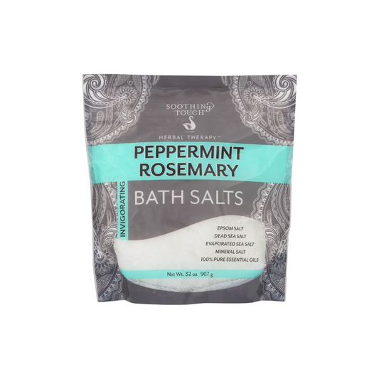 Soothing Touch Invigorating Peppermint Rosemary Bath Salts 32 oz