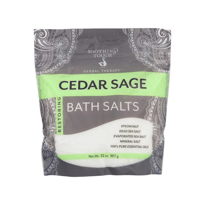 Soothing Touch Restoring Cedar Sage Bath Salts 32oz