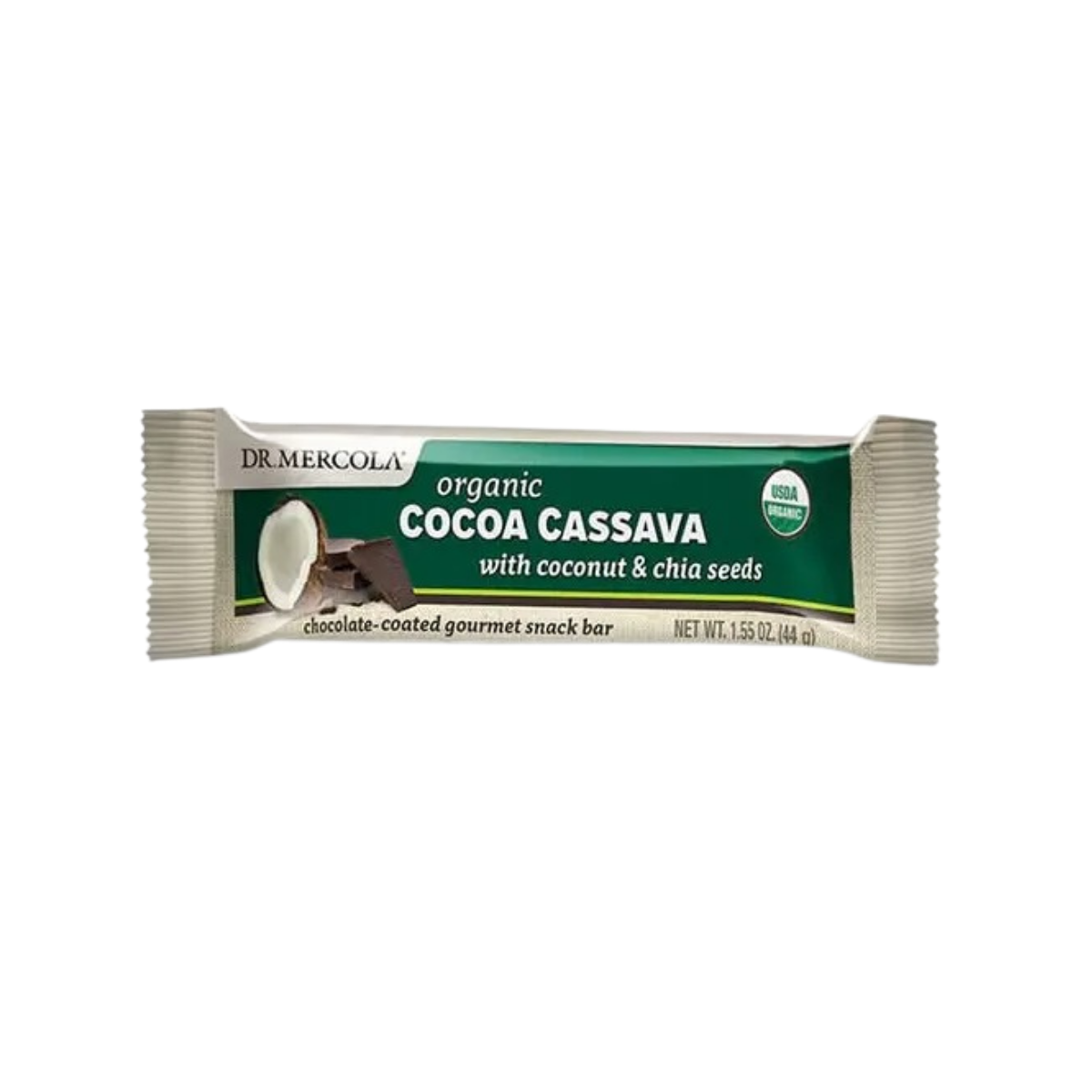 Dr. Mercola Organic Cocoa Cassava Snack Bar 1.5 oz