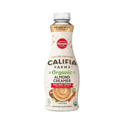 Califia Farms Organic Holiday Spice Almond Milk Coffee Creamer 25.4fl oz