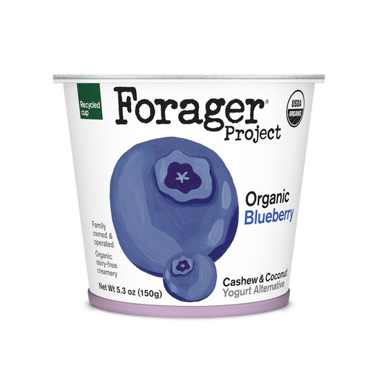 Forager Project Cashew & Coconut Yogurt Alternative Blueberry Organic Probiotic 5.3oz