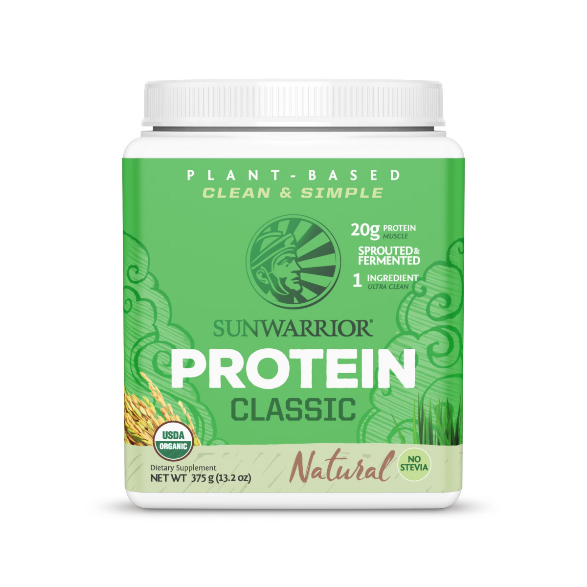 Sunwarrior Classic Plant-Based Protein Unflavored OG 375gm