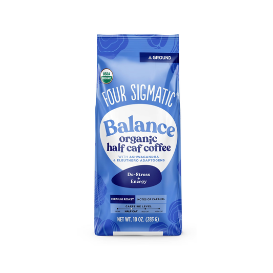 Four Sigmatic Ashwagandha & Eleuthero Adaptogens Balance Medium Roast Ground Coffee 10oz