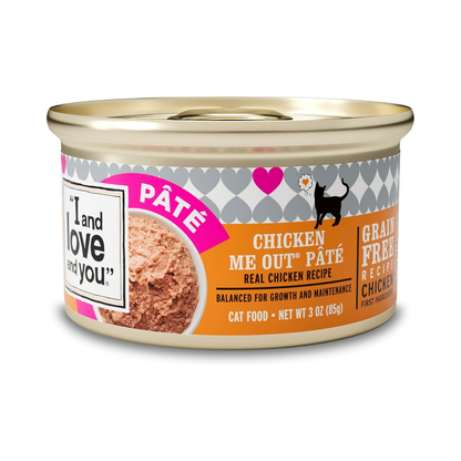 I and love and you Wet Cat Food Chicken Me Out Pâté 3oz
