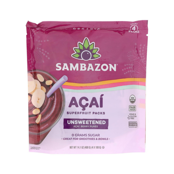 コリンシアン・プロスターズ・セリエA・パウロソウザ Sambazon Pure Unsweetened Frozen Acai Packets 4 c – Orgánica Store