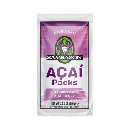 Sambazon Organic Unsweetened Acai Pack 80c