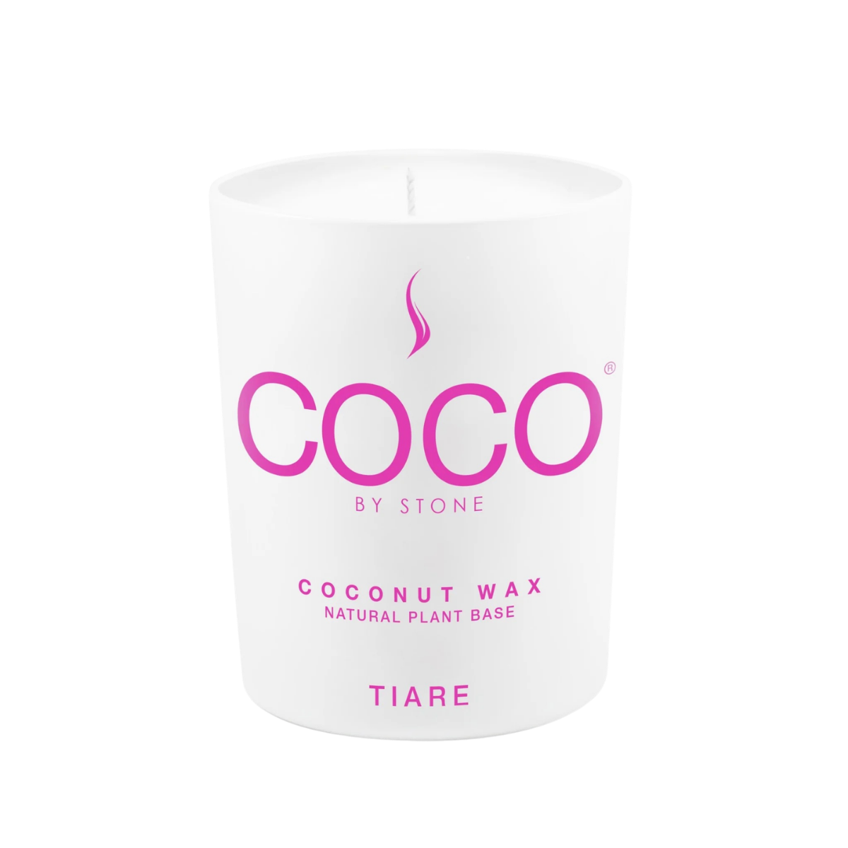 Stone Candle Coco Santal Natural Coconut Apricot Wax Candle 6.5oz