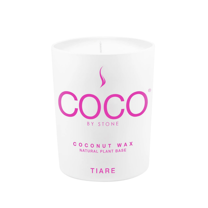 Stone Candle Coco Santal Natural Coconut Apricot Wax Candle 6.5oz