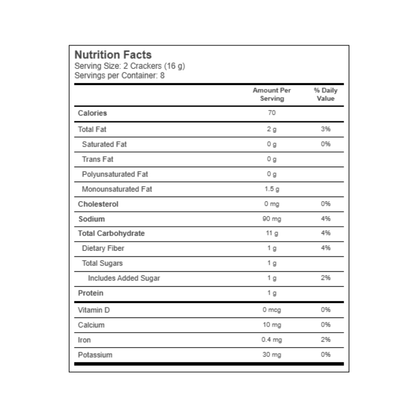 Back To Nature Multigrain Flatbread Crackers Pink Himalayan Salt 5 oz