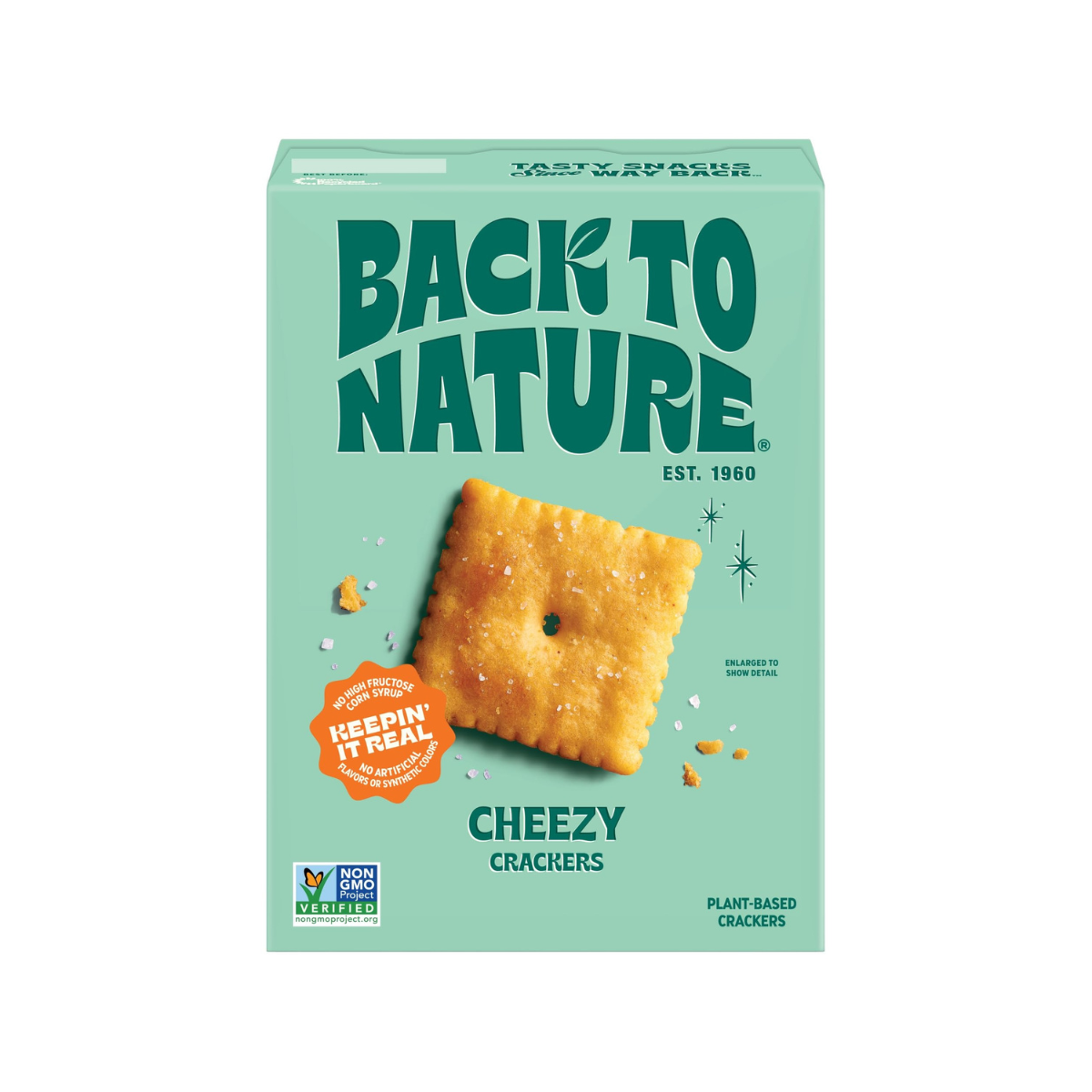 Back To Nature Plant Based Crackers Cheddar Cheese 5oz