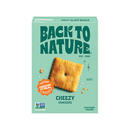 Back To Nature Plant Based Crackers Cheddar Cheese 5oz