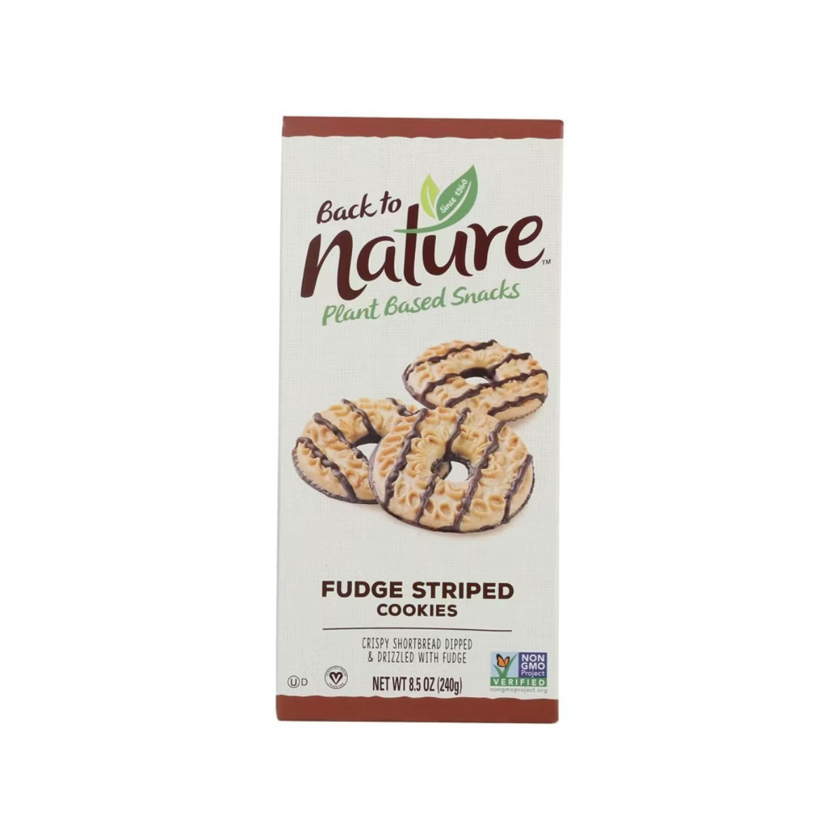 Back To Nature Fudge Striped Cookies 8.5oz