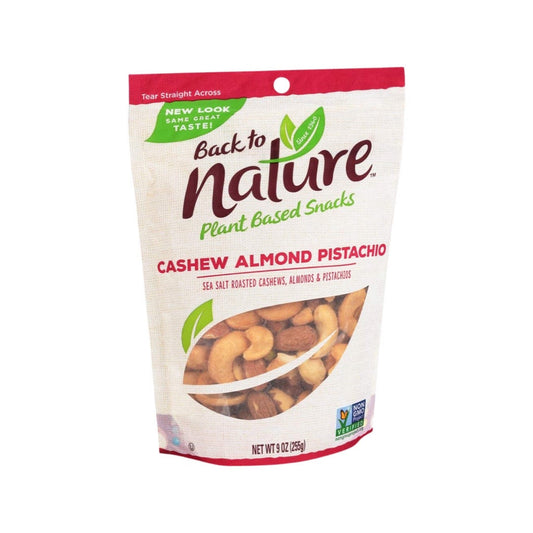 Back To Nature Nuts Blend Cashew Pistachio 9oz