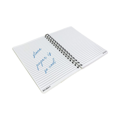 Onyx + Green Coil Side Notebook 3x5"