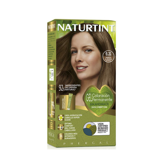 Naturtint Hair Color  6.31 Marrón Almendra Intenso