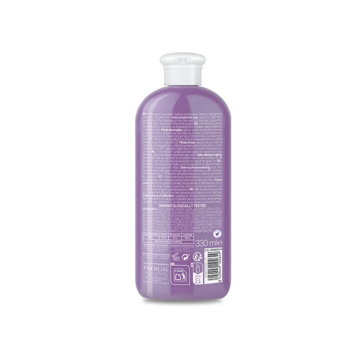 Naturtint Champú Silver Matizador Mechas Rubias 330ml
