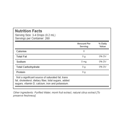 Lakanto Liquid Monk Fruit Sweetener Drops Original 1.76fl oz