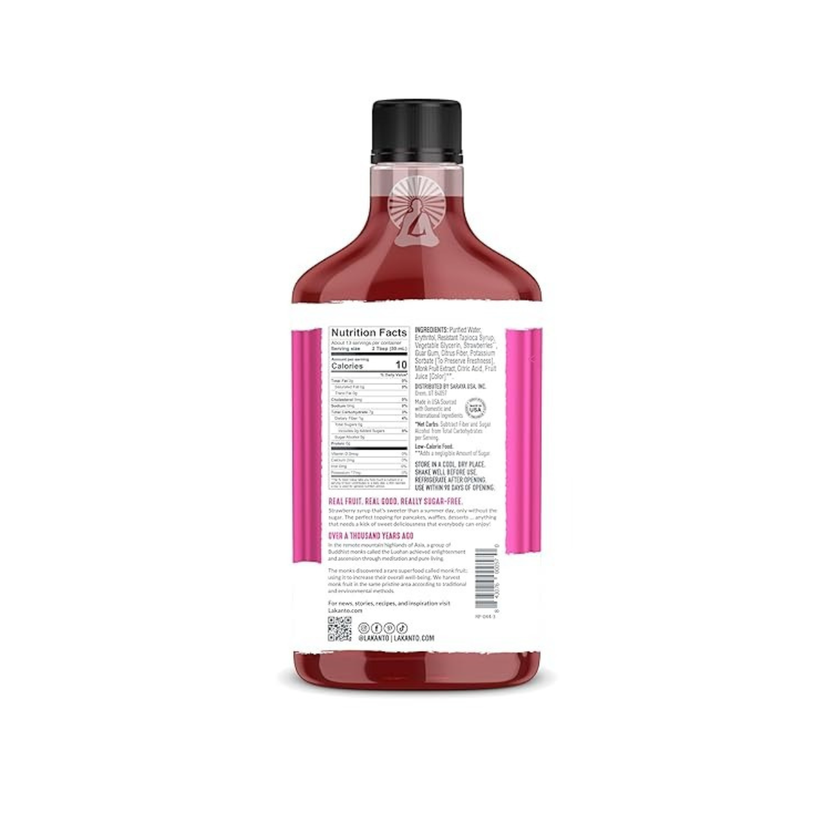 Lakanto Strawberry Syrup 13 fl oz