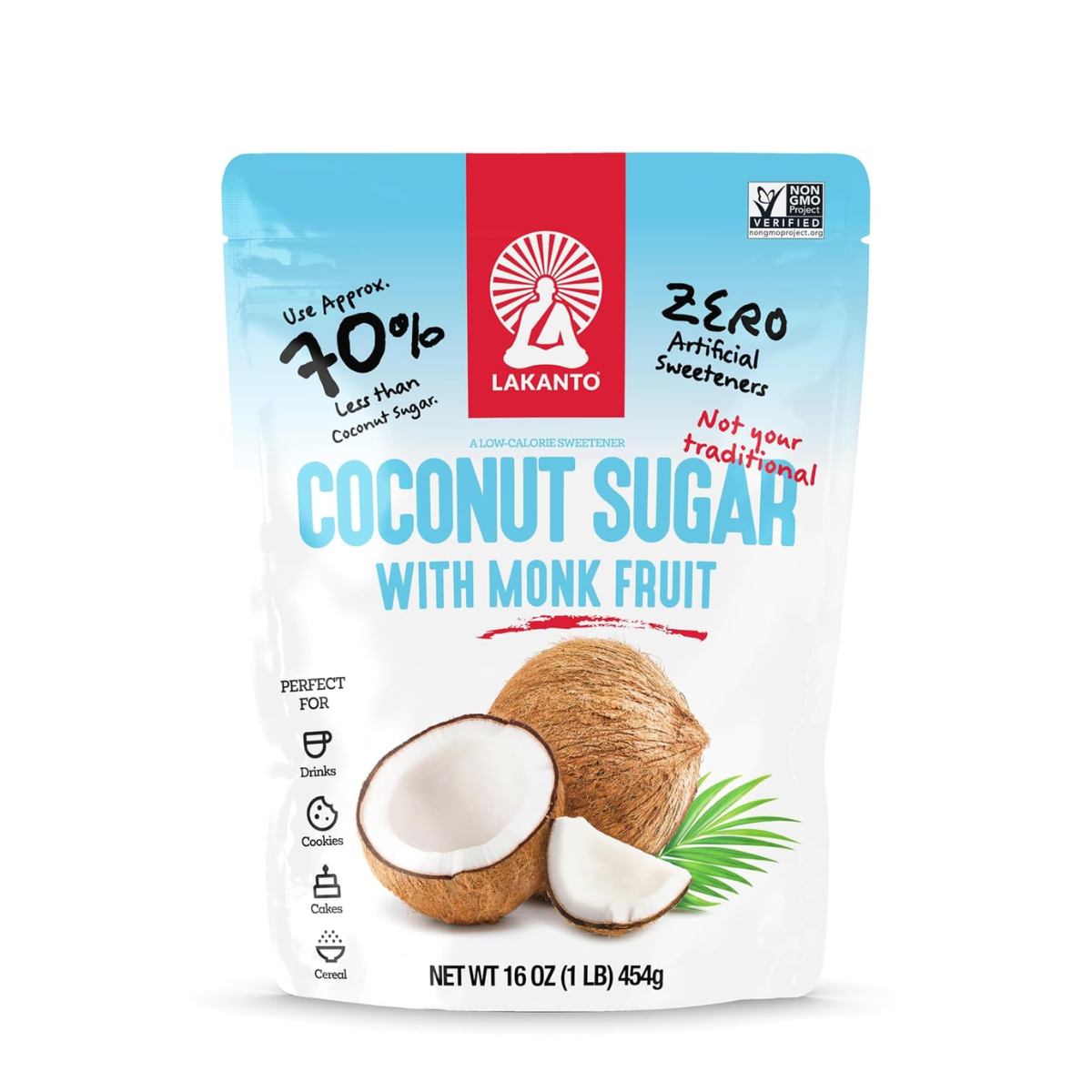 Lakanto Coconut Sugar With Monk Fruit 16oz