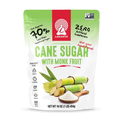 Lakanto Cane Sugar with Monk Fruit 16oz