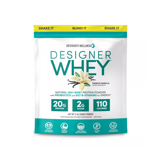 Designer Whey Protein Powder French Vanilla 32oz