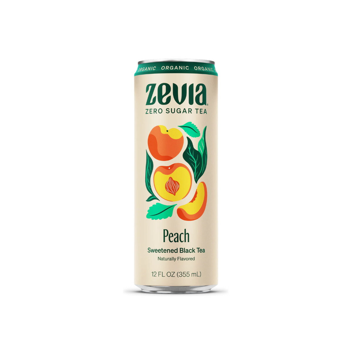 Zevia Black Tea Peach 12oz