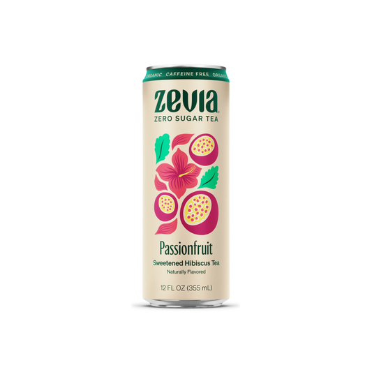 Zevia Caffeine Free Hibiscus Tea Passion Fruit 12oz
