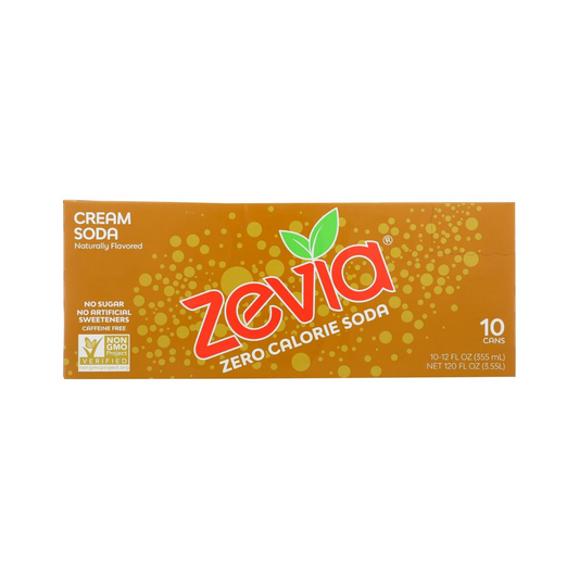 Zevia Soda Zero Calorie Cream Soda 10c
