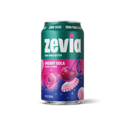 Zevia Zero Sugar Cherry Cola Soda 12oz