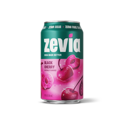 Zevia Black Cherry Soda with Stevia 12oz