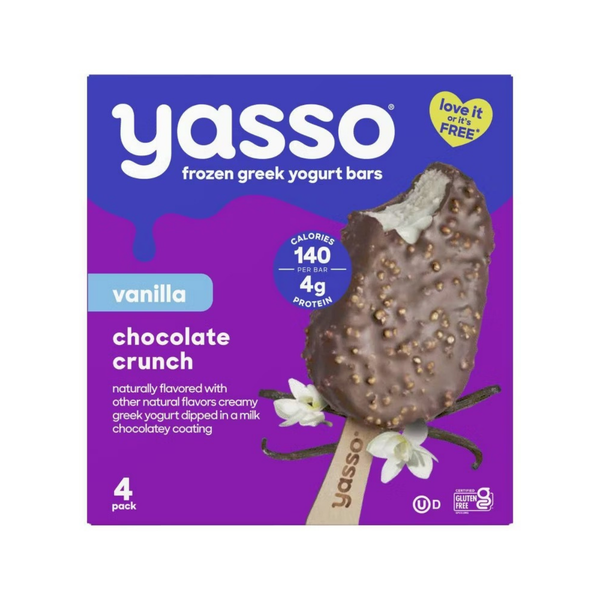 Yasso Frozen Greek Yogurt Vanilla Chocolate Crunch 4c – Orgánica