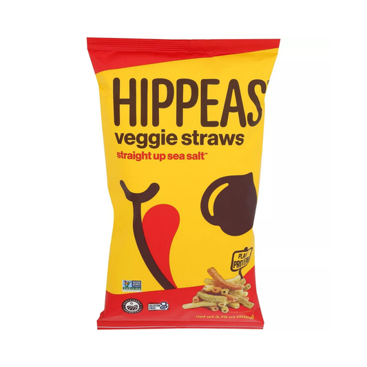Hippeas Straight Up Sea Salt Veggie Straws 3.75 oz