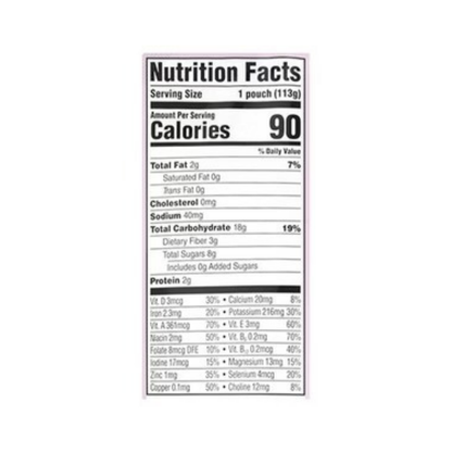 Cerebelly Baby Puree Sweet Potato Peach With Mango Smoothie-Style OG 4oz