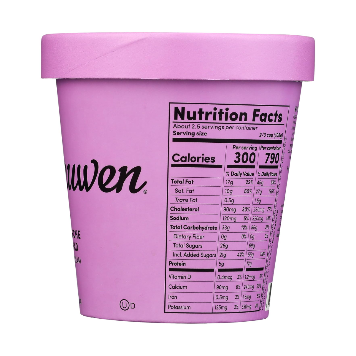 Van Leeuwen Ice Cream Dulce De Brownie Ice Cream 14oz