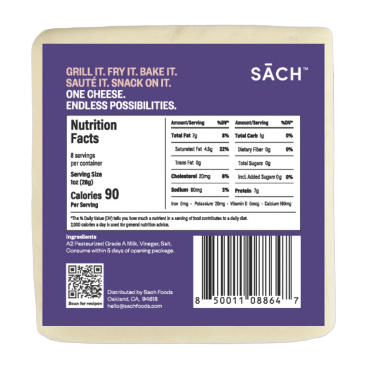 Sach A2 Chesse Paneer 8oz