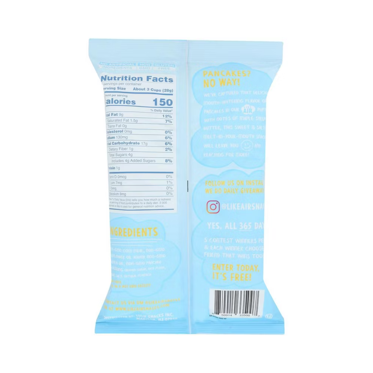 Like Air Pancake Puffcorn 4oz