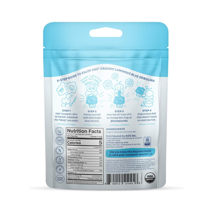 Kos Superfood Blue Spirulina Powder OG 1.4oz