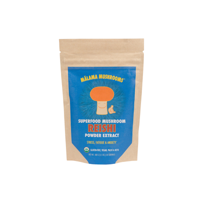 Malama Mushrooom Reishi Mushroom Extract Powder 3.5oz