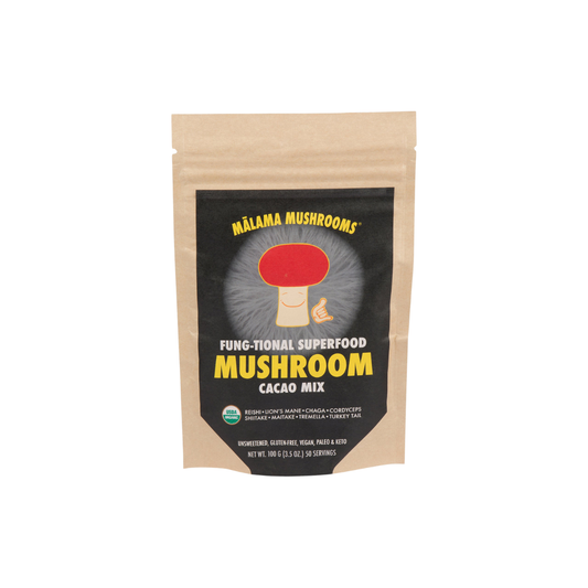Malama Mushrooom 8 Mushroom Cacao Mix 3.5oz