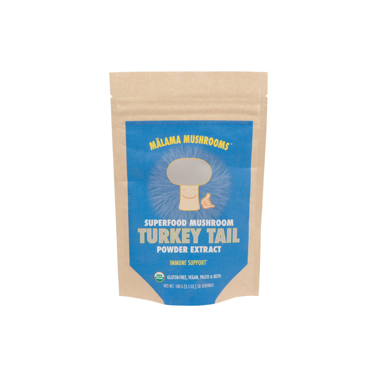 Malama Mushrooom Turkey Tail Mushroom Powder Extract 3.5oz